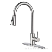 2022 Neuankömmlinge Pinsel Nickel Pull Down Spülbecken Wasserhahn Küche Wasserhahn Mixer Tipp